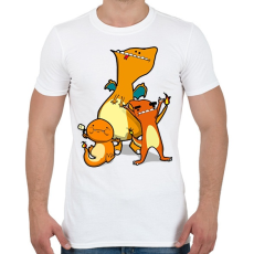 PRINTFASHION Pokemon Go - Férfi póló - Fehér