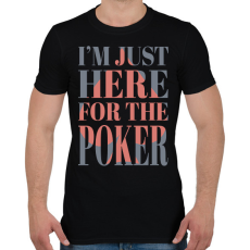 PRINTFASHION Póker - Férfi póló - Fekete