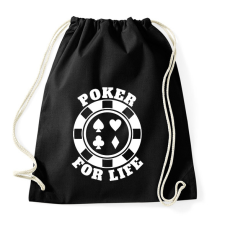 PRINTFASHION Poker for life - Sportzsák, Tornazsák - Fekete tornazsák