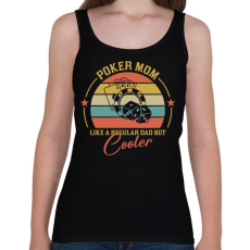 PRINTFASHION Poker Mom - Női atléta - Fekete