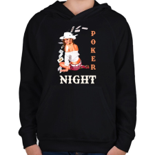 PRINTFASHION POKER NIGHT - Gyerek kapucnis pulóver - Fekete gyerek pulóver, kardigán