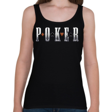 PRINTFASHION Poker - Női atléta - Fekete