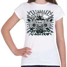 PRINTFASHION Póker  - Női póló - Fehér