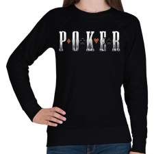 PRINTFASHION Poker - Női pulóver - Fekete női pulóver, kardigán