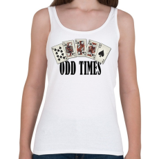 PRINTFASHION Póker Royal flush - odd times - tökéletes pillanatok - Női atléta - Fehér