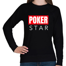 PRINTFASHION POKER STAR - Női pulóver - Fekete