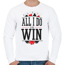 PRINTFASHION Pókerezés - Férfi pulóver - Fehér női pulóver, kardigán