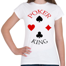 PRINTFASHION pokerking_1 - Női póló - Fehér női póló