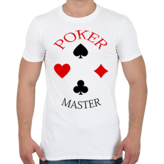 PRINTFASHION pokermaster_1 - Férfi póló - Fehér