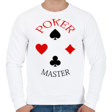 PRINTFASHION pokermaster_1 - Férfi pulóver - Fehér