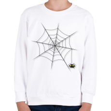 PRINTFASHION Pókháló - Gyerek pulóver - Fehér