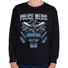 PRINTFASHION Police Medic - Gyerek pulóver - Fekete