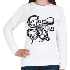 PRINTFASHION polip - Női pulóver - Fehér női pulóver, kardigán
