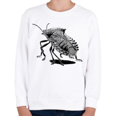 PRINTFASHION Poloska / Büdösbogár rajz - Gyerek pulóver - Fehér