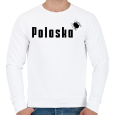 PRINTFASHION Poloska  - Férfi pulóver - Fehér