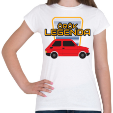 PRINTFASHION Polski Fiat Örök Legenda - Női póló - Fehér