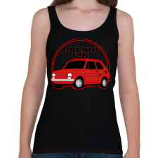 PRINTFASHION Polski  - Női atléta - Fekete női trikó