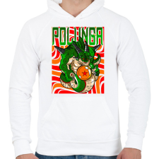 PRINTFASHION POLUNGA - DBZ - Férfi kapucnis pulóver - Fehér férfi pulóver, kardigán