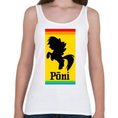 PRINTFASHION Póni - Ferrari paródia - Női atléta - Fehér