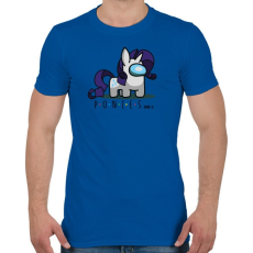 PRINTFASHION Ponies among us - Férfi póló - Királykék
