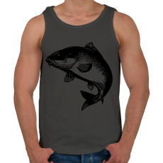 PRINTFASHION ponty - Férfi atléta - Sötétszürke