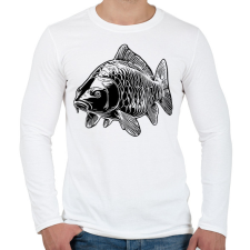 PRINTFASHION ponty - Férfi hosszú ujjú póló - Fehér férfi póló