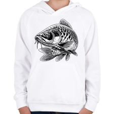 PRINTFASHION ponty - Gyerek kapucnis pulóver - Fehér gyerek pulóver, kardigán