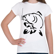 PRINTFASHION ponty  horgászat - Női póló - Fehér