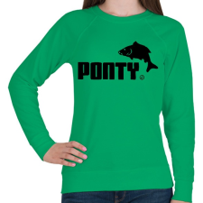 PRINTFASHION Ponty - Női pulóver - Zöld női pulóver, kardigán
