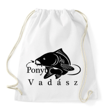 PRINTFASHION Ponty vadász - Sportzsák, Tornazsák - Fehér tornazsák
