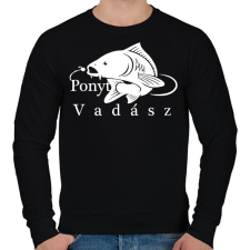 PRINTFASHION Ponyt vadászó - Férfi pulóver - Fekete férfi pulóver, kardigán