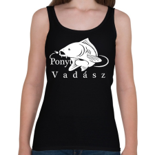 PRINTFASHION Ponyt vadászó - Női atléta - Fekete női trikó