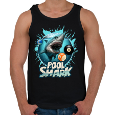 PRINTFASHION Pool Shark 2 - Férfi atléta - Fekete atléta, trikó