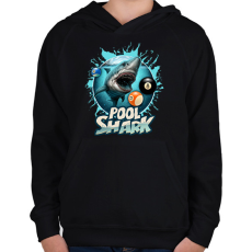 PRINTFASHION Pool Shark 2 - Gyerek kapucnis pulóver - Fekete