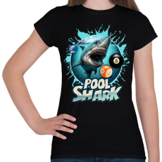 PRINTFASHION Pool Shark 2 - Női póló - Fekete