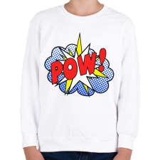 PRINTFASHION POOOOWWW - Gyerek pulóver - Fehér gyerek póló