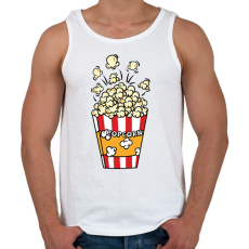 PRINTFASHION Popcorn zseb - Férfi atléta - Fehér
