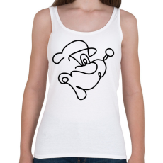 PRINTFASHION Popeye - Női atléta - Fehér