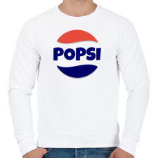 PRINTFASHION POPSI - Férfi pulóver - Fehér férfi pulóver, kardigán