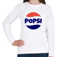 PRINTFASHION POPSI - Női pulóver - Fehér női pulóver, kardigán