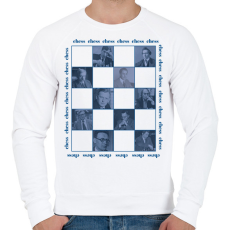 PRINTFASHION Popular chess players - Férfi pulóver - Fehér