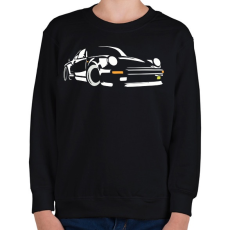 PRINTFASHION Porsche 911 - Gyerek pulóver - Fekete