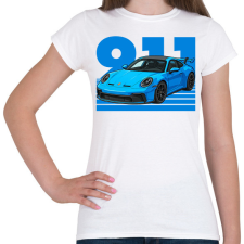 PRINTFASHION Porsche 911 - Női póló - Fehér női póló