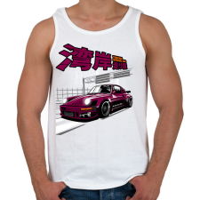 PRINTFASHION PORSCHE 911 RAUH WELT BEGRIFF RWB - Férfi atléta - Fehér atléta, trikó