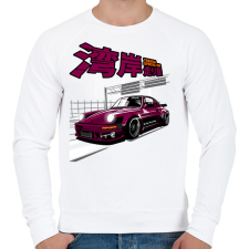 PRINTFASHION PORSCHE 911 RAUH WELT BEGRIFF RWB - Férfi pulóver - Fehér férfi pulóver, kardigán