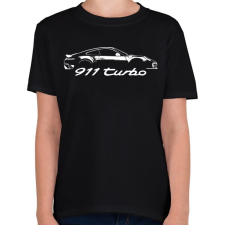 PRINTFASHION Porsche 911 turbo - Gyerek póló - Fekete gyerek póló