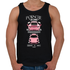 PRINTFASHION PORSCHE 911 TURBO S - Férfi atléta - Fekete atléta, trikó