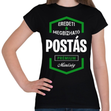 PRINTFASHION Postás prémium minőség - Női póló - Fekete
