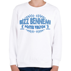 PRINTFASHION Postás vagyok - Gyerek pulóver - Fehér