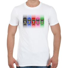 PRINTFASHION Power Rangers - Férfi póló - Fehér